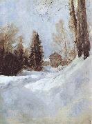 Winter in Abramtsevo A House Valentin Serov